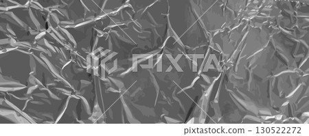 Aluminum Foil Texture Background, Wrinkled Aluminium Paper Pattern 130522272
