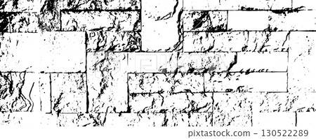 Sandstone brick wall texture. Old rock castle pattern, terracotta grunge antique surface 130522289