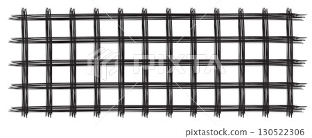 Hand drawn grid vector pattern. Check line background, stripe texture 130522306