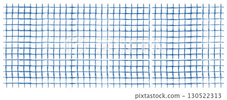 Hand drawn grid vector pattern. Check line background, stripe texture Hand drawn grid vector pattern. Check line background, stripe texture 130522313