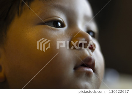 Close Up Of A Southeast Asian Toddler Face, A sweet close up of a Southeast Asian toddler smiling face, perfect for family ads. Close Up Of A Southeast Asian Toddler Face, A sweet close up of a Southeast Asian toddler smiling face, perfect for family ads. 130522627