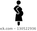 Pregnant woman silhouette 130522936