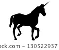 Unicorn silhouette 130522937