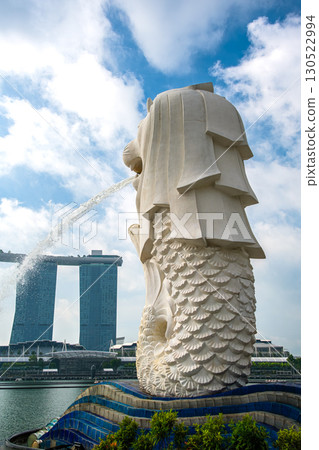 新加坡魚尾獅雕像與濱海灣金沙 130522994