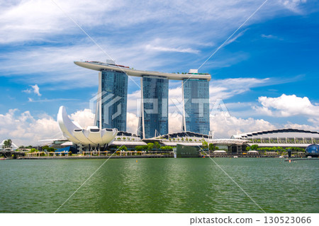 Marina Bay Sands in Singapore against the blue sky 130523066
