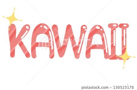 KAWAII letters sparkling illustrations KAWAII letters sparkling illustrations 130523178
