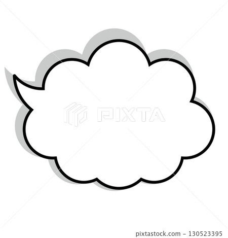 簡單的語音氣泡圖-蓬鬆 130523395