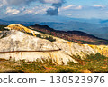 Autumn mountain ranges and rock faces seen from Azuma Kofuji 130523976