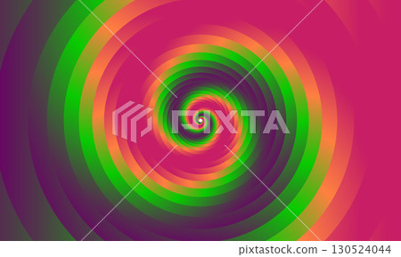 Vibrant Abstract Spiral or Twirl Design with Gradient Colors. Vibrant Abstract Spiral or Twirl Design with Gradient Colors. 130524044