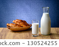 牛奶和麵包美好的早晨早餐 130524255