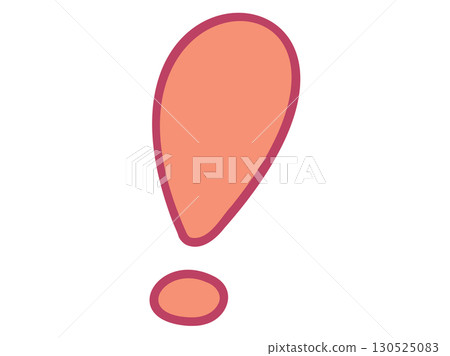 Red exclamation point icon for warning 130525083