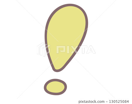 Simple illustration of a yellow exclamation mark Simple illustration of a yellow exclamation mark 130525084