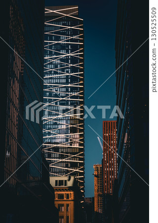 Contrast of skyscrapers Contrast of skyscrapers 130525509