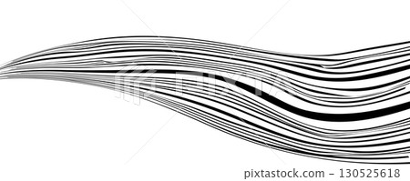Black line wave pattern. Optical illusion stripe background, abstract geometric wavy texture Black line wave pattern. Optical illusion stripe background, abstract geometric wavy texture 130525618