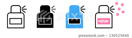 Vector icon of a men s fragrance bottle 130525640