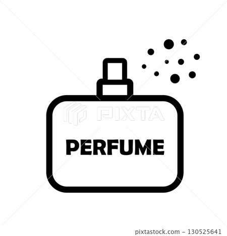 Vector icon of a men s fragrance bottle 130525641