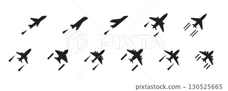 Plane departure vector icon, take off airplane silhouette. Airport simple symbol, takeoff plane Plane departure vector icon, take off airplane silhouette. Airport simple symbol, takeoff plane 130525665