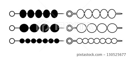 Skewer vector icon, kebab logo. Shashlik silhouette, bbq stick pictogram Skewer vector icon, kebab logo. Shashlik silhouette, bbq stick pictogram 130525677