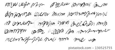 Vintage handwriting letter, retro unreadable text 130525755