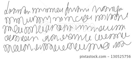 Vintage handwriting letter, retro unreadable text 130525756