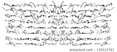 Vintage handwriting letter, retro unreadable text Vintage handwriting letter, retro unreadable text 130525761