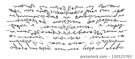 Vintage handwriting letter, retro unreadable text Vintage handwriting letter, retro unreadable text 130525763