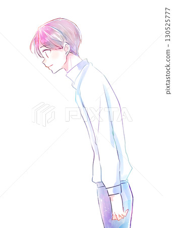 A gentle man bowing 130525777