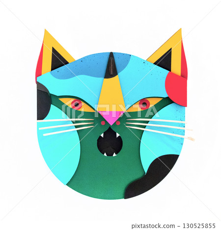 Cat paper mask 130525855