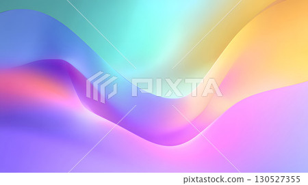 Smooth flowing gradient background with pastel tones and soft curves. Perfect for web design, posters, and presentation visuals. 130527355