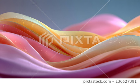 Smooth flowing gradient background with pastel tones and soft curves. Perfect for web design, posters, and presentation visuals. 130527391