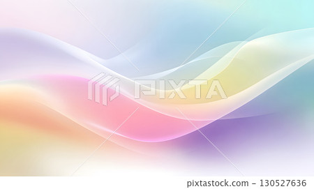 Smooth flowing gradient background with pastel tones and soft curves. Perfect for web design, posters, and presentation visuals. 130527636