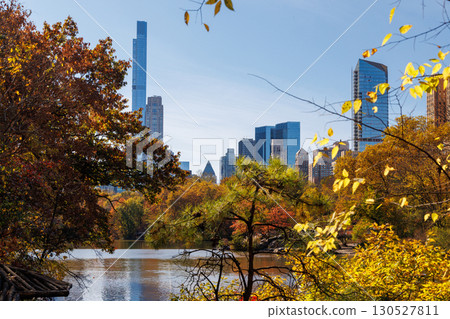 Central Park in New York City on a sunny autumn Central Park in New York City on a sunny autumn 130527811