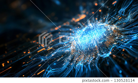 Glowing blue tech grid on a dark background, giving a high-tech digital interface feel. Great for IT, data, and tech-focused designs. Glowing blue tech grid on a dark background, giving a high-tech digital interface feel. Great for IT, data, and tech-focused designs. 130528114