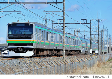 Tohoku Main Line, Kurihashi-Higashiwashimiya, JR East, E231 series 1000 series, K-08 train (Kozu) Tohoku Main Line, Kurihashi-Higashiwashimiya, JR East, E231 series 1000 series, K-08 train (Kozu) 130528201