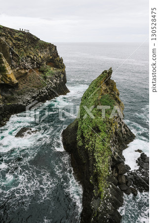 Dramatic View Of Londrangar Cliffs In Iceland Dramatic View Of Londrangar Cliffs In Iceland 130528475