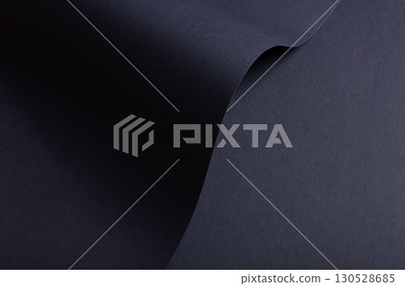Blue paper texture background with navy abstract design. Fine, minimalistic style, trendy, chic, and 130528685