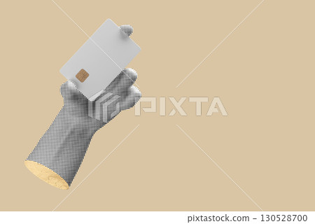 Card in hand, closeup. Person holding bank card, electronic payment, secure transaction. Financial, Card in hand, closeup. Person holding bank card, electronic payment, secure transaction. Financial, 130528700