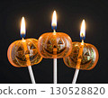 三根南瓜燈蠟燭 130528820