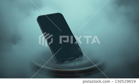 Mobile device template for logo or website preview. 130529659