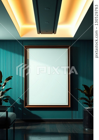 Office interior with blank frame for corporate identity. Office interior with blank frame for corporate identity. 130529763