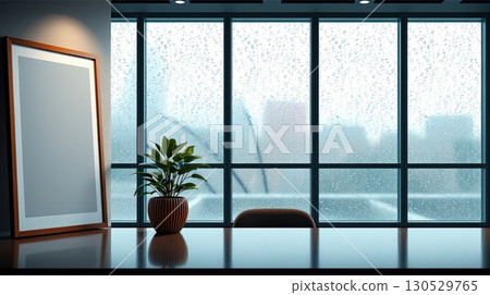 Office interior with blank frame for corporate identity. Office interior with blank frame for corporate identity. 130529765