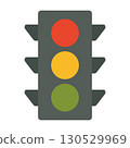 Traffic Light Signal Illustration 130529969