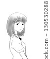 A high school girl gives me a cold look 130530288