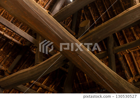 Ceiling beams of an old house Ceiling beams of an old house 130530527