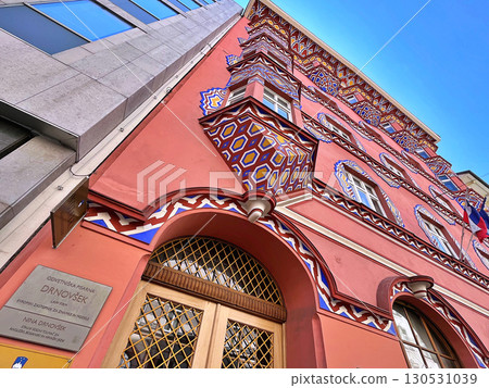 Detail of Vurnik house or the Cooperative Business Bank building,Ljubljana 130531039