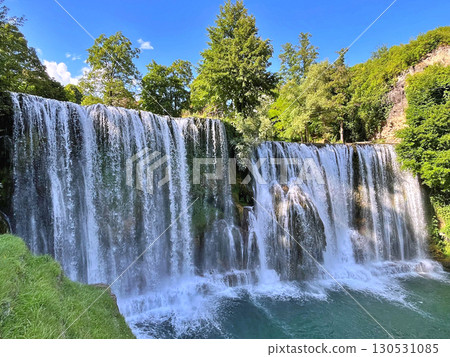 Waterfall on river Pliva in Jajce, Bosnia and Herzegovina 130531085