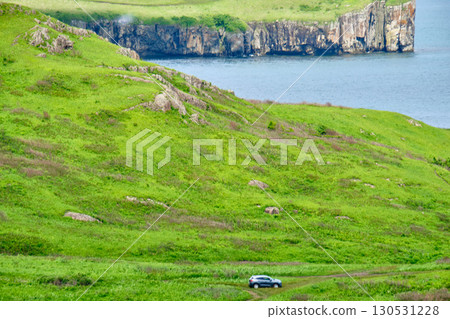 The nature of the Khasansky district of Primorsky Krai, Russia. The lip of the Teal of the Slavic Bay, the inner bay of Peter the Great in the summer. The nature of the Khasansky district of Primorsky Krai, Russia. The lip of the Teal of the Slavic Bay, the inner bay of Peter the Great in the summer. 130531228