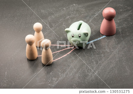 Conceptual image of Financial Contribution and Savings Management Conceptual image of Financial Contribution and Savings Management 130531275