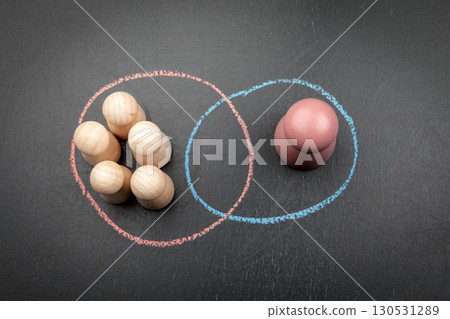 Social exclusion and individuality with group dynamics and chalk circle division Social exclusion and individuality with group dynamics and chalk circle division 130531289