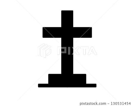 Simple gravestone icon (black) Simple gravestone icon (black) 130531454